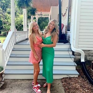 Brand new emerald green Zara dress.